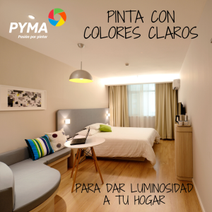 Pinta con colores claros